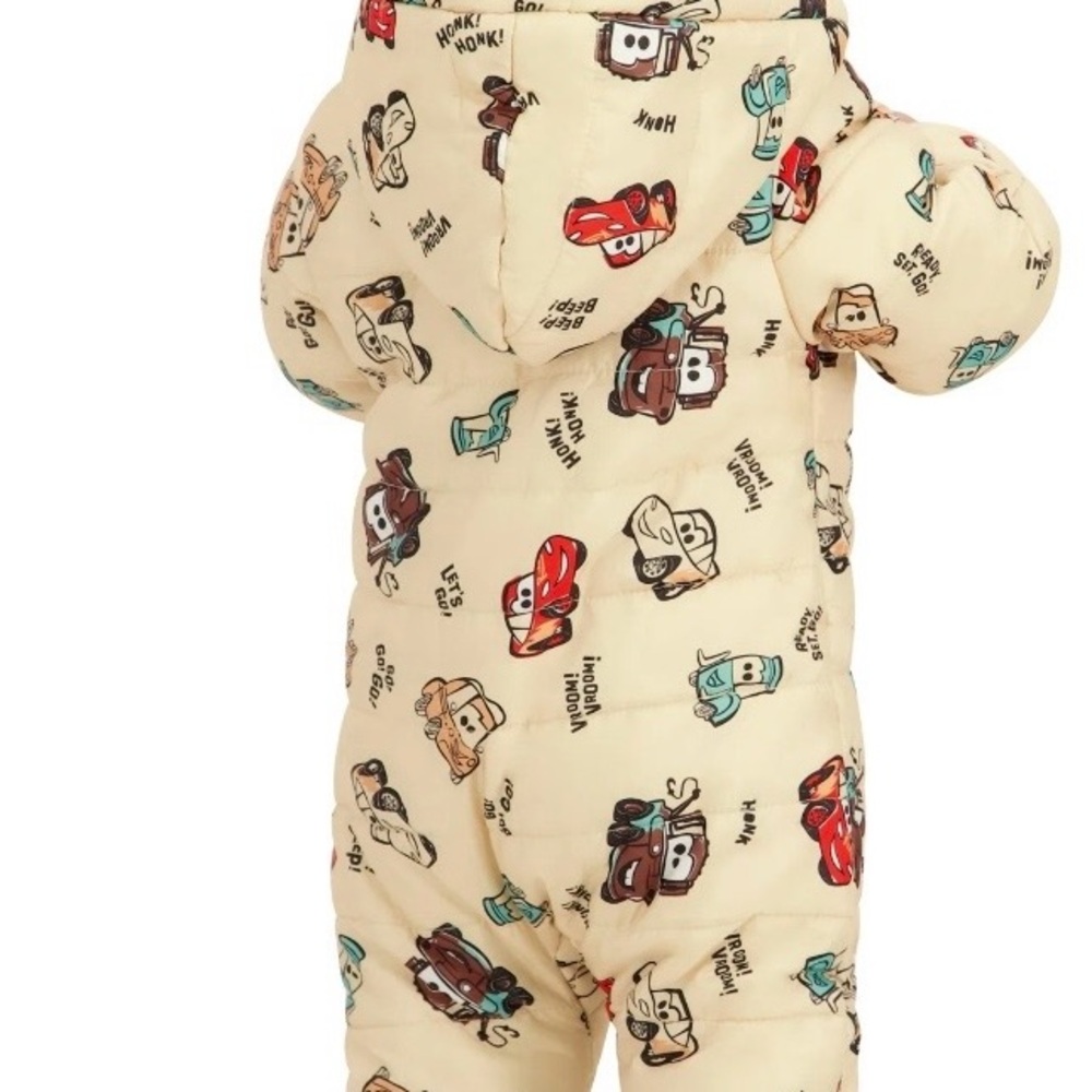 Disney Pixar Cars Character Baby Hooded Puffer Pram Suit, Sizes 6-9 Months - Picture 4 of 6